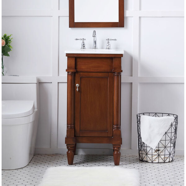 Lexington Walnut 18-Inch Vanity Sink Set, image 2
