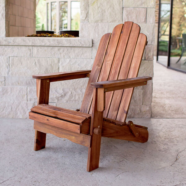 Acacia Adirondack Chair - Brown, image 1
