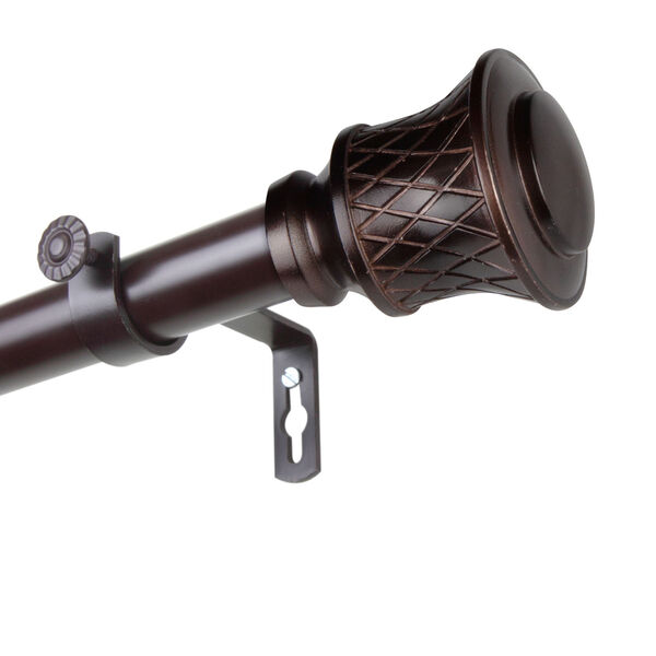 Olympia Bronze 28-48 Inch Curtain Rod, image 3