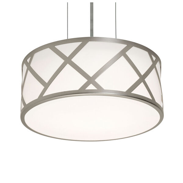 Haven Satin Nickel 13-Inch Two-Light Pendant, image 1