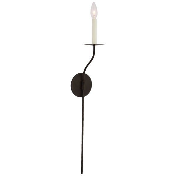 Belfair Large Tail Sconce in Aged Iron by Ian K. Fowler, image 1