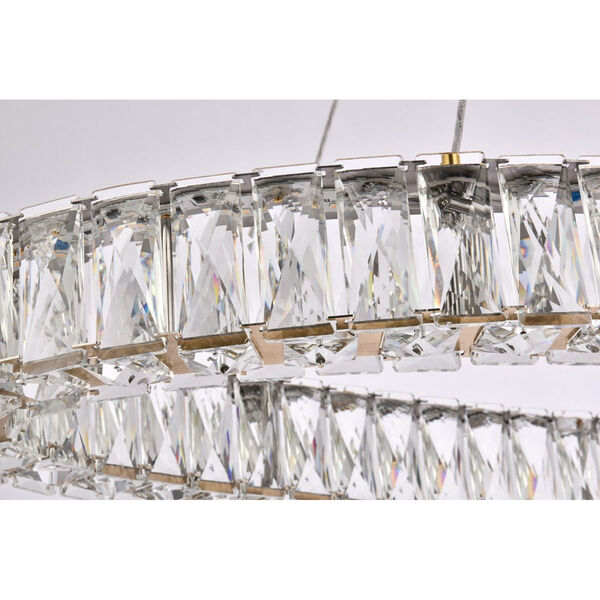 Monroe Gold 16-Inch Integrated LED Pendant, image 6