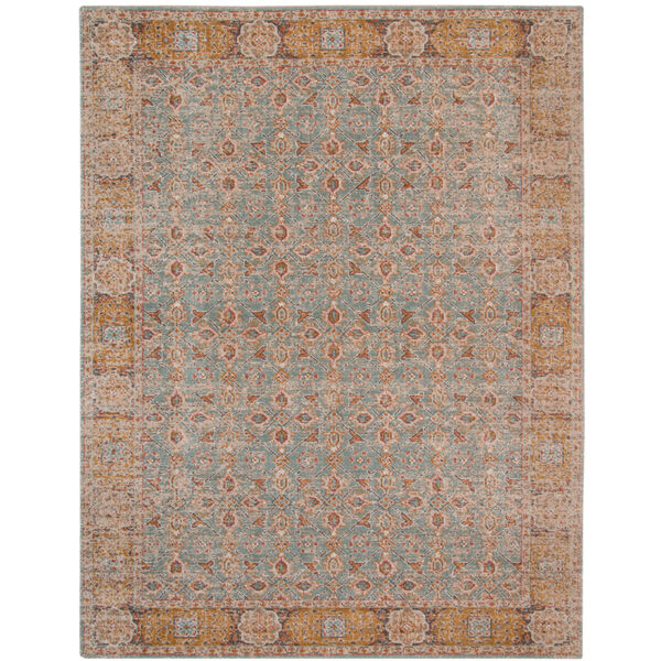 Eternal Teal Rectangle 9 Ft. 10 In. x 13 Ft. 10 In. Rug, image 1