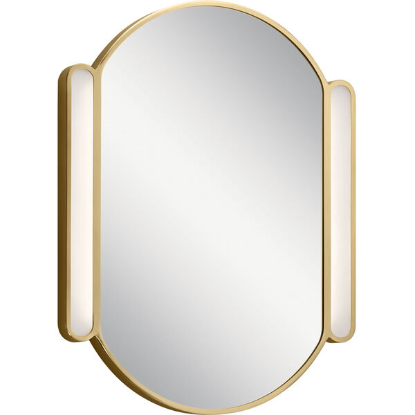Sorno Champagne Gold 23-Inch LED Wall Mirror, image 1