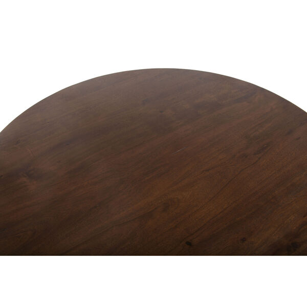 Amici Walnut and Antique Zinc Dining Table, image 4