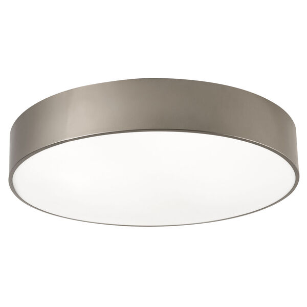 Bailey Satin Nickel 24-Inch One-Light Integrated LED Flush Mount, image 1