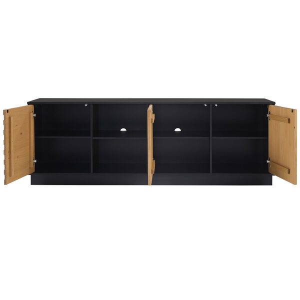 Caramel and Black TV Stand, image 3