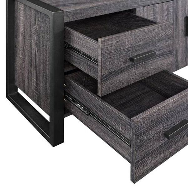 Urban Blend Charcoal 70-Inch TV Stand Console, image 3