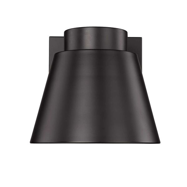 Asher Oil Rubbed Bronze LED Outdoor Wall Sconce with Sandblast Aluminum Shade, image 3