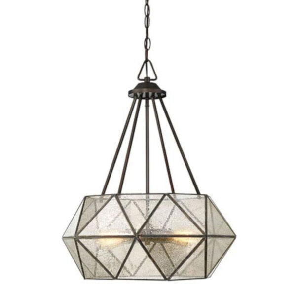 Uptown Oiled Burnished Bronze 20-Inch Four-Light Pendant, image 1