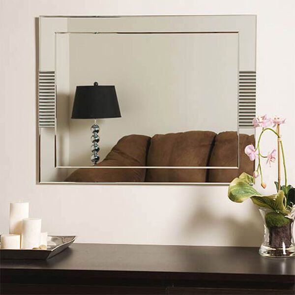 Francisco Large Etched Frameless Mirror, image 3
