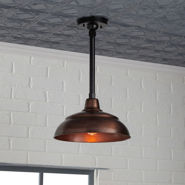 R Series Natural Copper One-Light Warehouse Shade, image 2