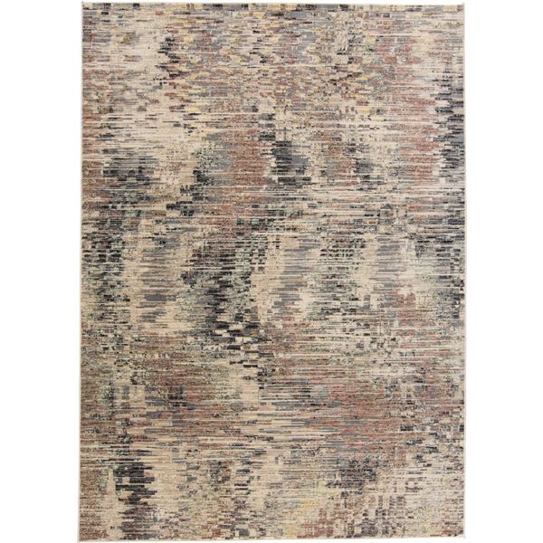Grayson Bohemian Eclectic Abstract Gray Tan Red Area Rug, image 1