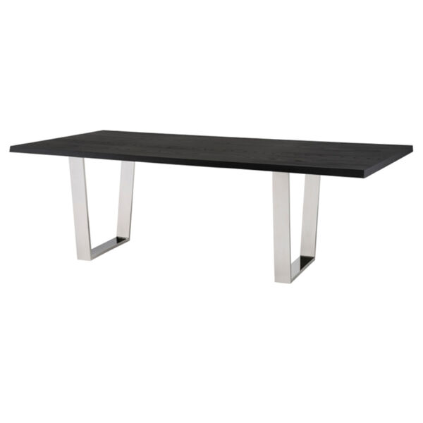 Versailles Onyx and Silver 95-Inch Dining Table, image 1