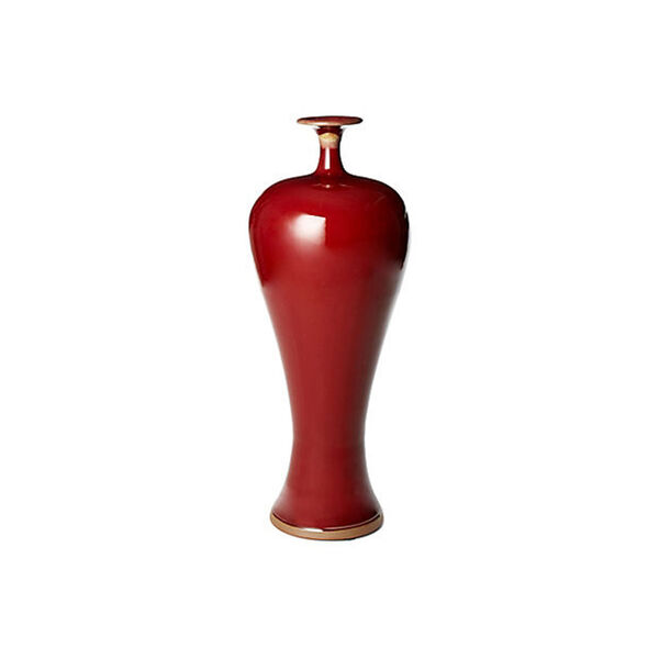 Red Oxblood Mei Ping Vase, image 1