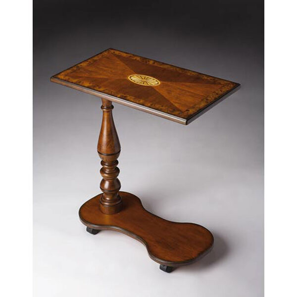 Mabry Olive Ash Burl Mobile Tray Table, image 1