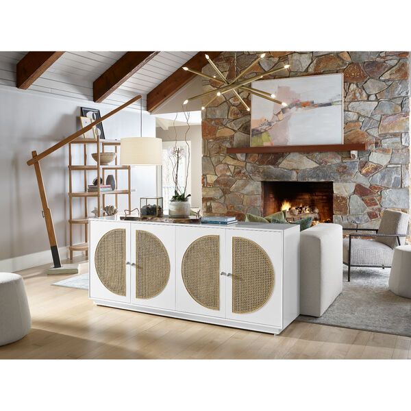 Nomad Natural and White Credenza, image 5