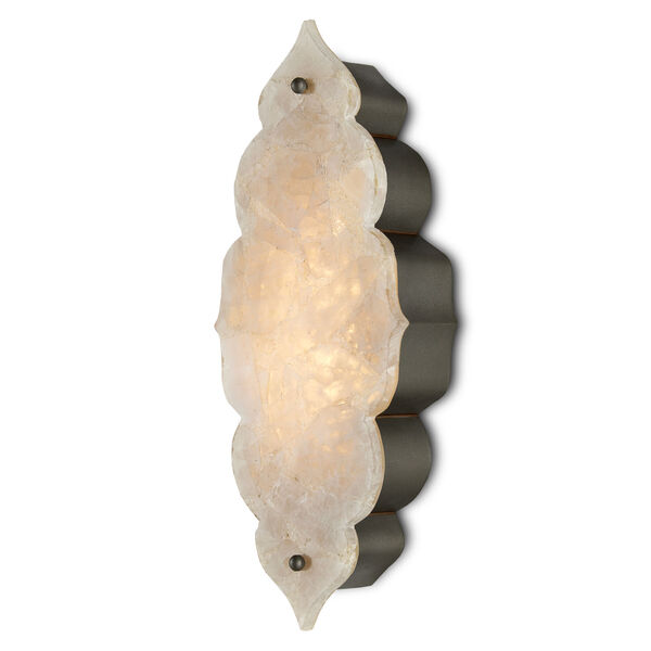 Andalusia Hiroshi Gray and Natural One-Light Integrated LED Wall Sconce, image 1