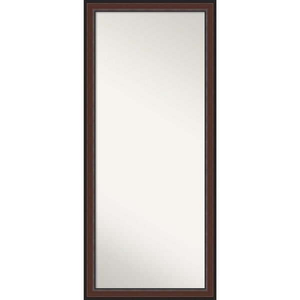 Harvard Walnut 29W X 65H-Inch Full Length Floor Leaner Mirror, image 1