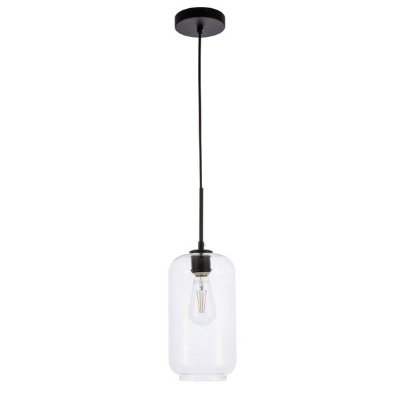 Collier Black Six-Inch One-Light Mini Pendant with Clear Glass, image 5