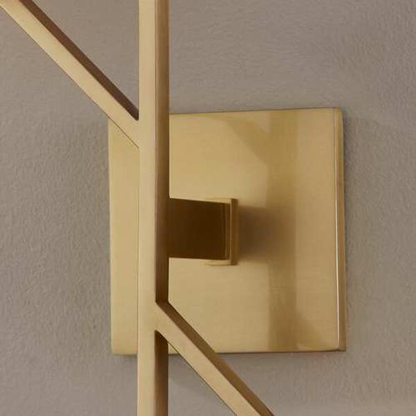 Tring Aged Brass Four-Light Wall Sconce, image 3