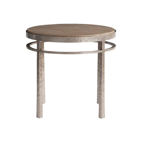 Aventura Marcona Frosted Nickel Side Table, image 1