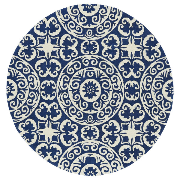Evolution Navy Hand Tufted 11Ft. 9In Round Rug, image 6