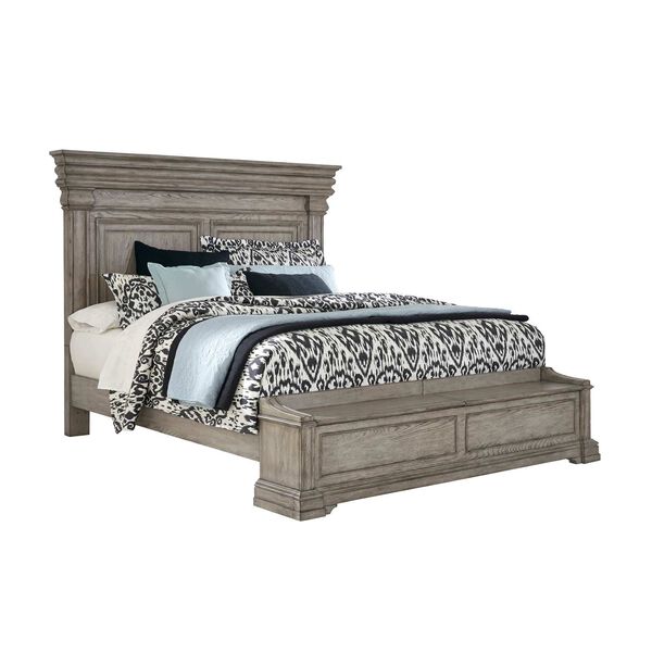 Madison Ridge Brown Panel Bed with Blanket Chest Footboard, image 6