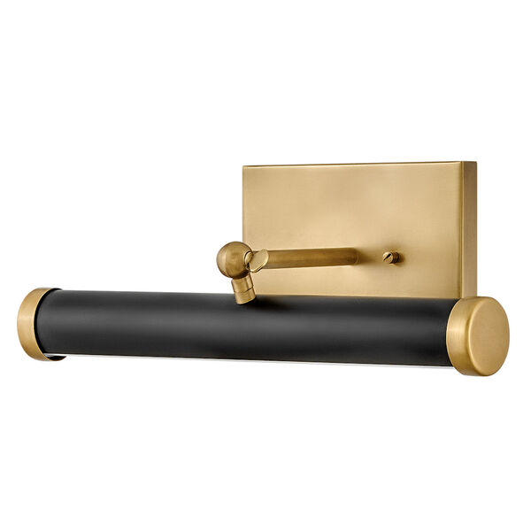 Regis Heritage Brass and Black Small Integrated LED Wall Sconce, image 4