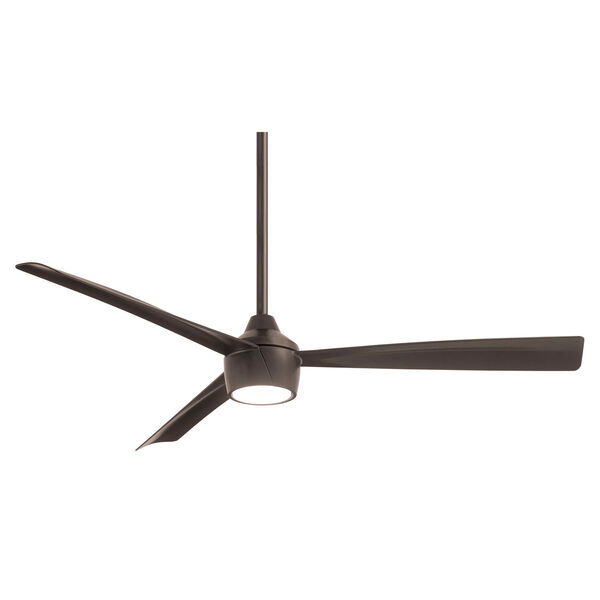 Skinnie Oil Rubbed Bronze 56-Inch LED Outdoor Ceiling Fan, image 1