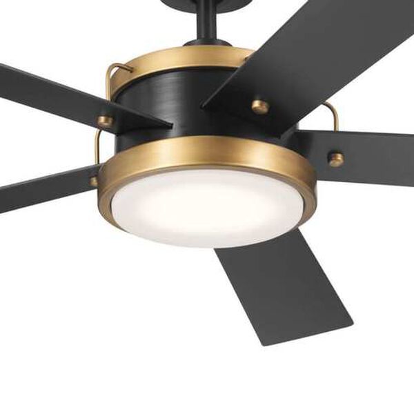 Salvo Satin Black LED 56-Inch Ceiling Fan, image 6