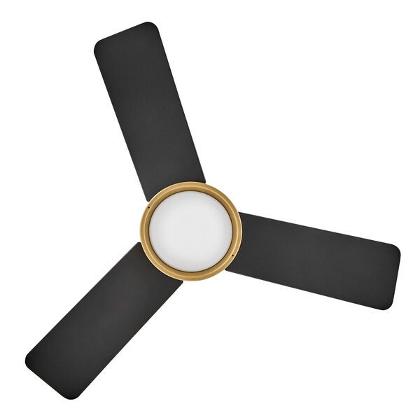 Chet Heritage Brass and Matte Black 36-Inch LED Ceiling Fan, image 4