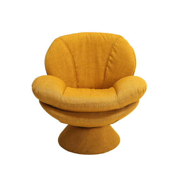 Selby Straw Yellow Fabric Armed Leisure Chair, image 3