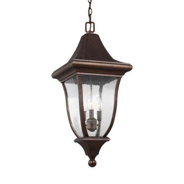 Hereford Bronze Three-Light Outdoor Pendant Lantern, image 2