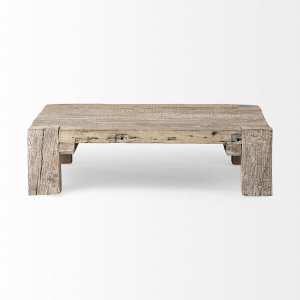 McArthur Brown Square Reclaimed Solid Wood Coffee Table, image 2