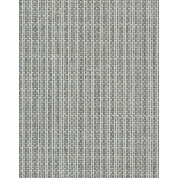 Grey White Off Whites Petite Metro Tile Wallpaper, image 2