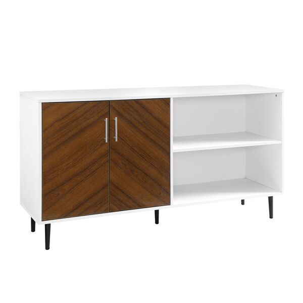Solid White TV Stand, image 1