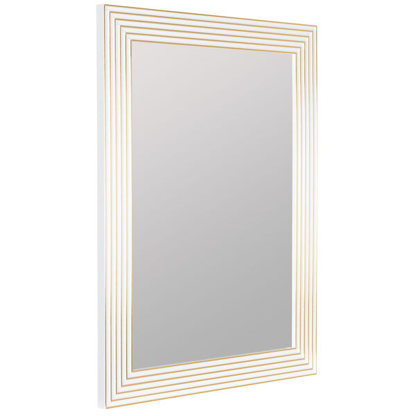 Keetan White and Gold 40 x 30-Inch Wall Mirror, image 3
