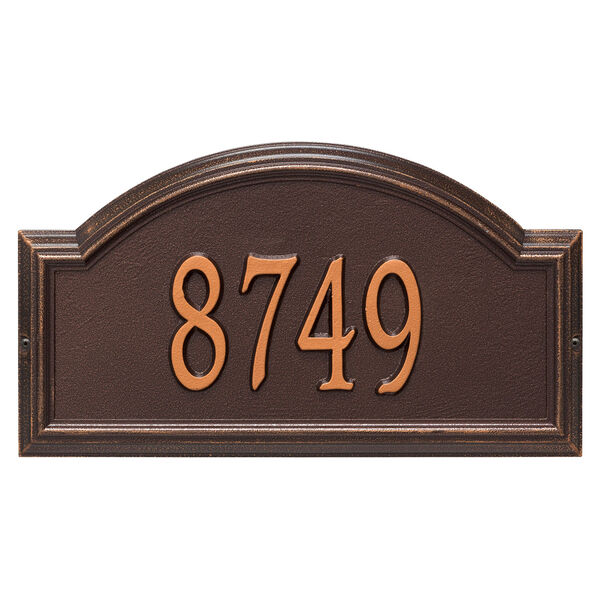 Personalized Providence Arch Wall Address Plaque in Antique Copper, image 2