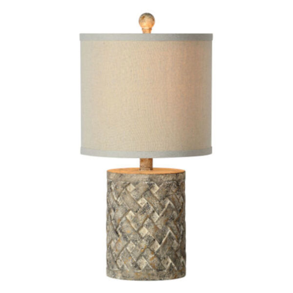 Hazel Worn Brown and Cream One-Light Table Lamp Set of Two, image 1