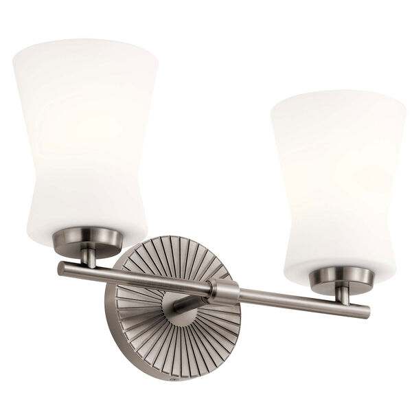 Brianne Classic Pewter Two-Light Bath Vanity, image 1