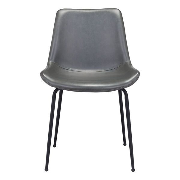 Byron Gray and Black Dining Chair, Set of Two, image 4