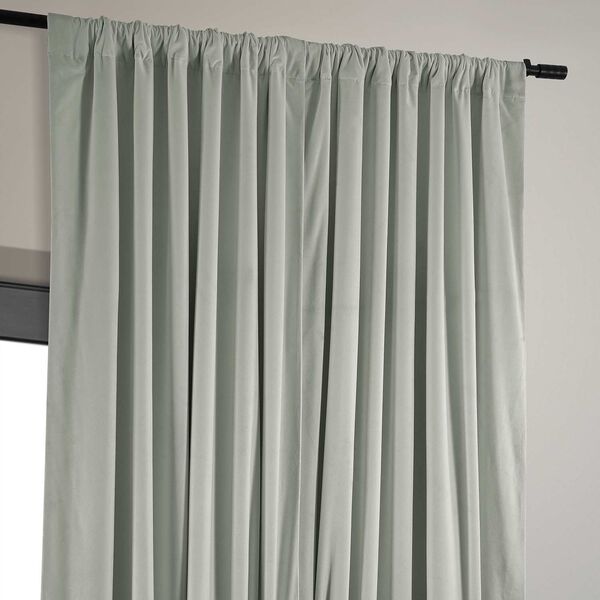 Reflection Gray Double Wide Blackout Velvet Single Curtain Panel 100 x 108, image 4