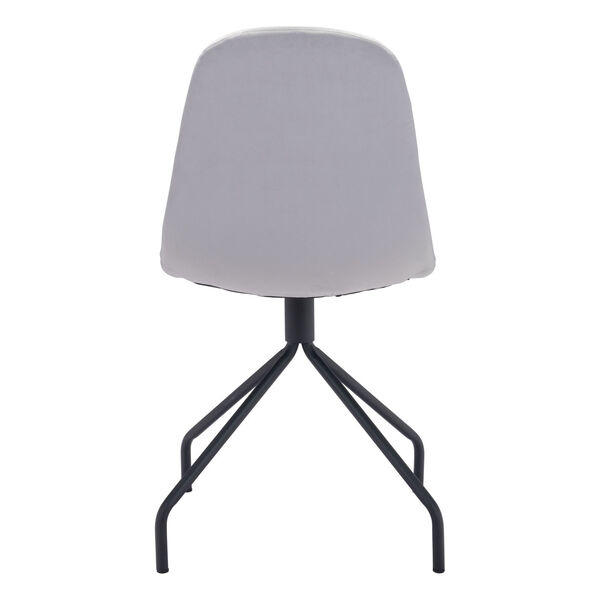 Slope Light Gray and Black Dining Chair, Set of Two, image 5