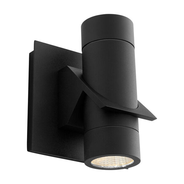 Razzo Black Two-Light LED Outdoor Wall Sconce, image 4