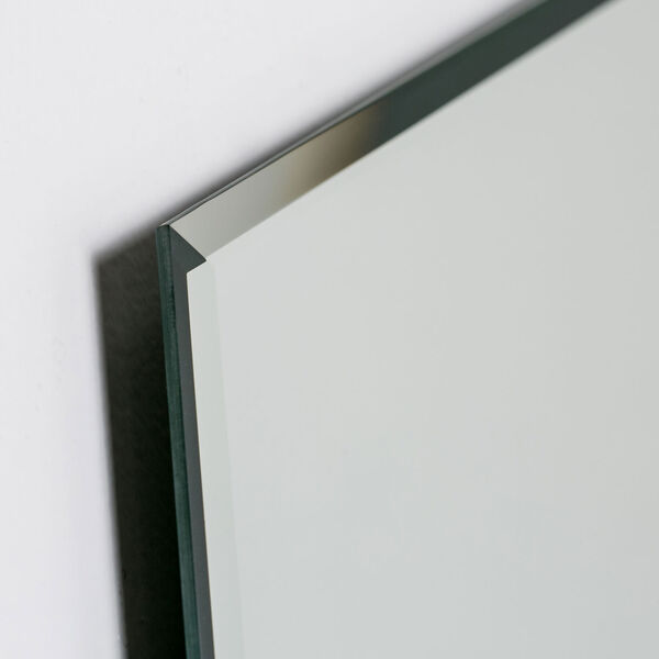 Shield Shaped Frameless Beveled Mirror, image 4