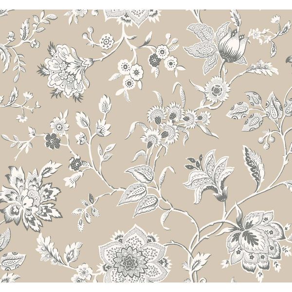 Sutton Taupe Wallpaper, image 2