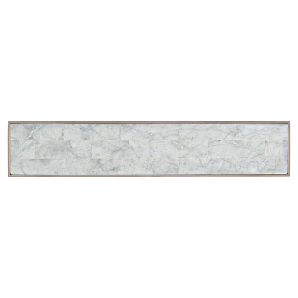 White Venetian Marble Console Table, image 2