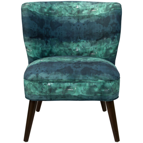Watercolor Block Teal 35-Inch Chair, image 2