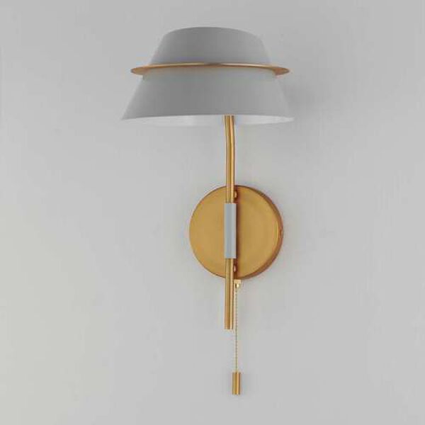 Lucas Natural Aged Brass One-Light Wall Sconce, image 4